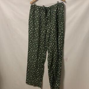 EDDIE BAUER CHRISTMAS PINE TREE‎ PAJAMAS PANTS SIZE L